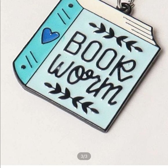 Book Worm Keychain - Picture 3 of 3